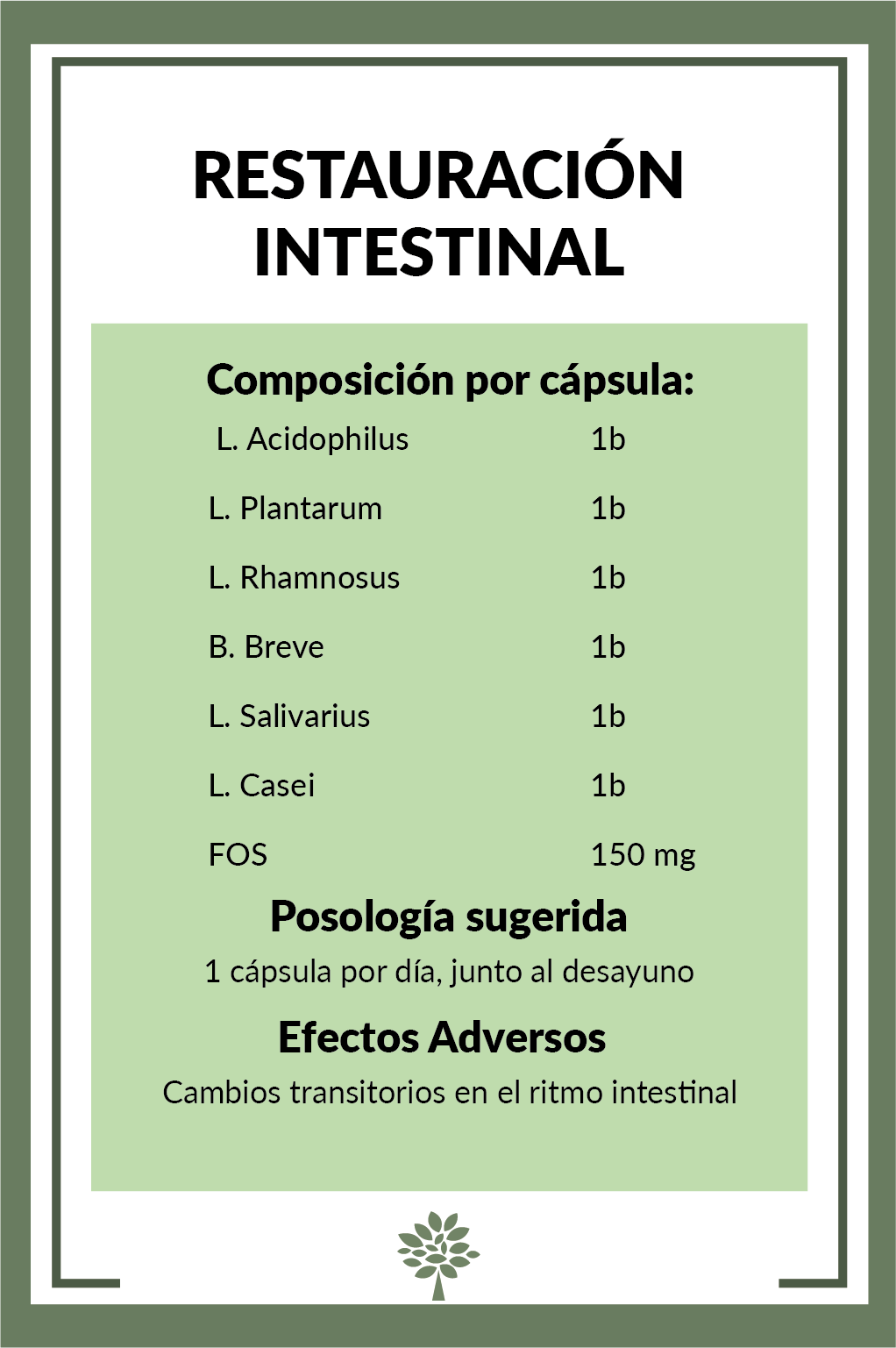 Restauración intestinal