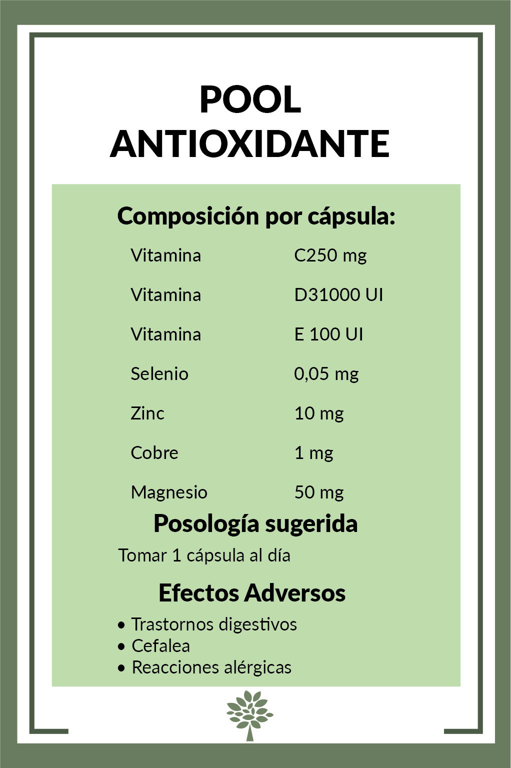 POOL ANTIOXIDANTE